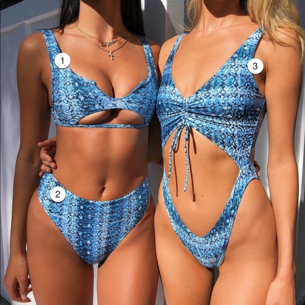 FRANKIE’S BIKINI’S juju bottoms in mamba print🦋💦